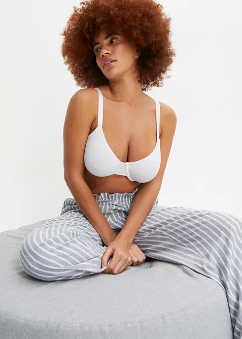 Lot de 3 soutiens-gorge coton moul&eacute;s &agrave; armatures, bonprix