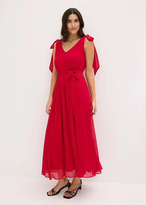 Robe en mousseline nou&eacute;e sur les &eacute;paules, bonprix