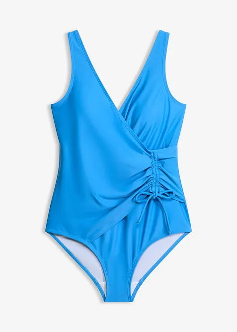 Maillot 1 pi&egrave;ce sculptant &agrave; fronces, maintien l&eacute;ger, bonprix