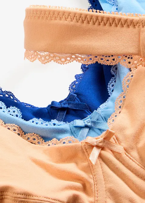 Lot de 3 soutiens-gorge coton &agrave; armatures, bonprix