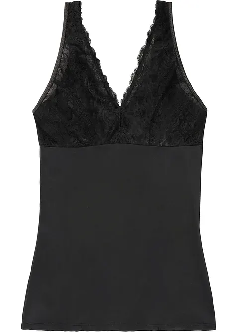 Top sculptant avec dentelle, maintien mod&eacute;r&eacute;, bonprix