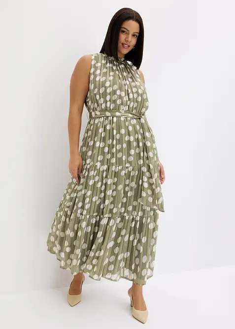 Robe en mousseline avec fil brillant, bonprix