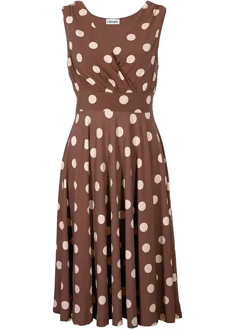 Robe en jersey &agrave; pois, bonprix
