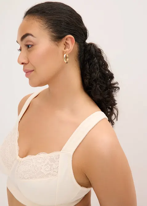 Soutien-gorge grand maintien sans armatures, bretelles rembourr&eacute;es, bonprix