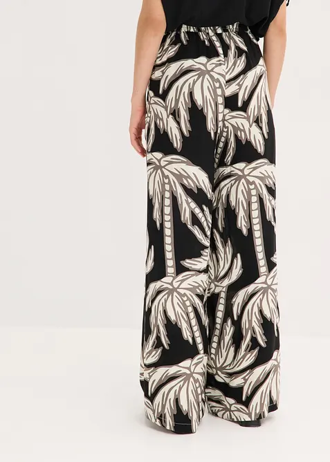 Pantalon large en viscose fluide, bonprix