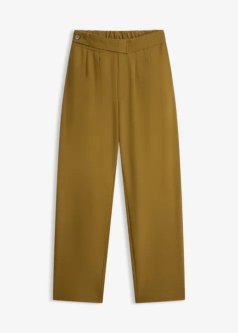 Pantalon barrel &agrave; pinces, bonprix