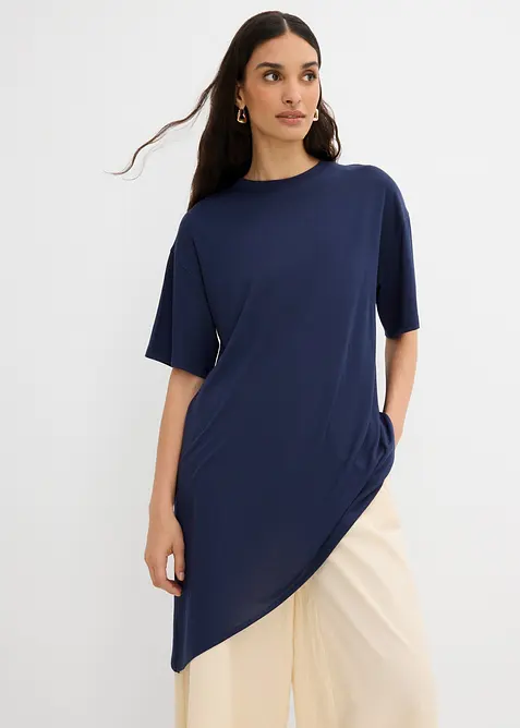 T-shirt doux en modal m&eacute;lang&eacute;, bonprix