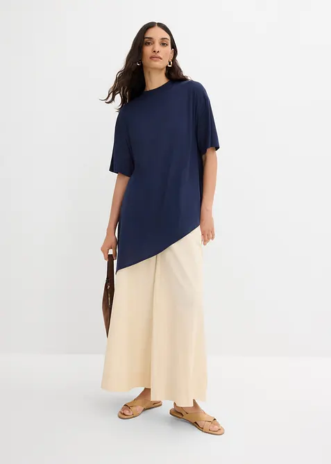 T-shirt doux en modal m&eacute;lang&eacute;, bonprix