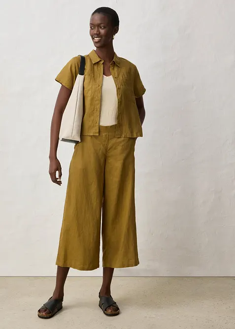 Jupe-culotte 100% lin, bonprix