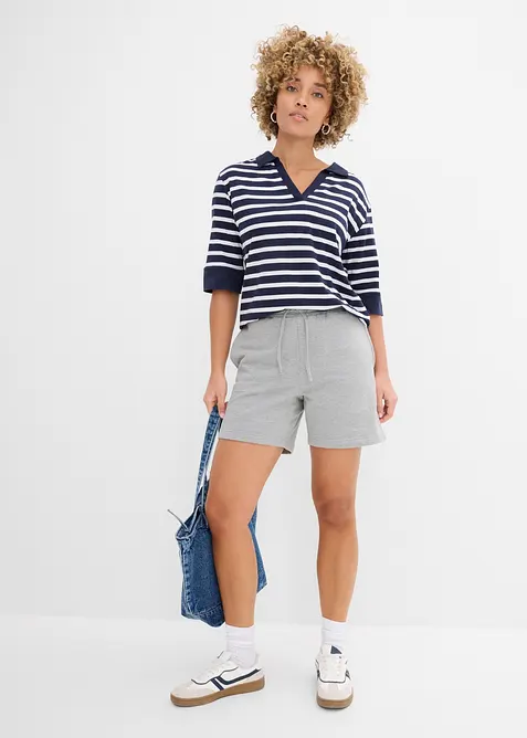 Short en sweat 100% coton, bonprix