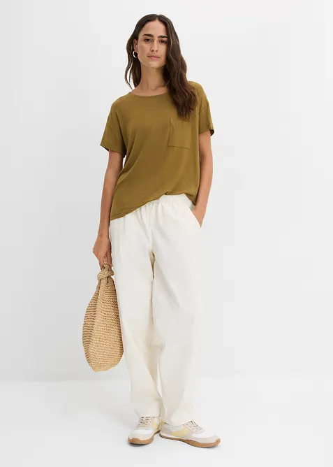 T-shirt doux en viscose extensible, bonprix