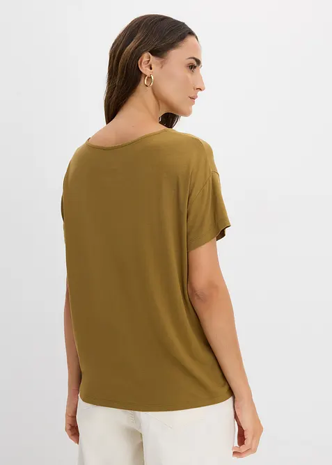 T-shirt doux en viscose extensible, bonprix