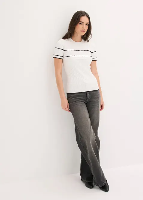 Pull &agrave; manches courtes, bonprix