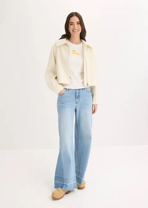 T-shirt en coton extensible, bonprix