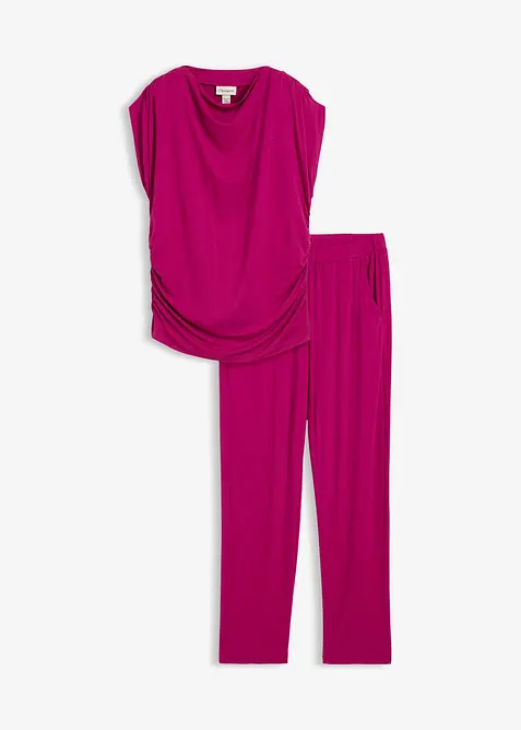 T-shirt et pantalon (ens. 2&nbsp;pces) en viscose extensible, bonprix