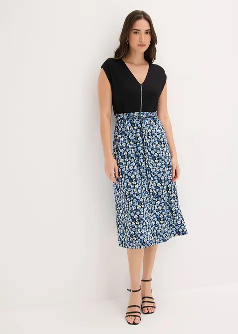 Robe midi en jersey viscose, bonprix