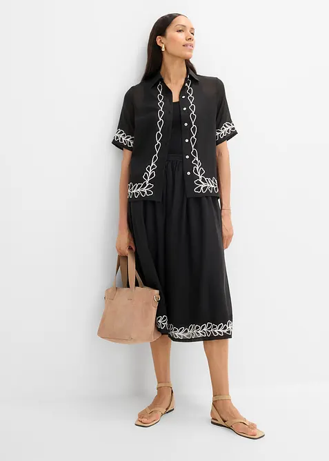 Blouse &agrave; broderies, bonprix