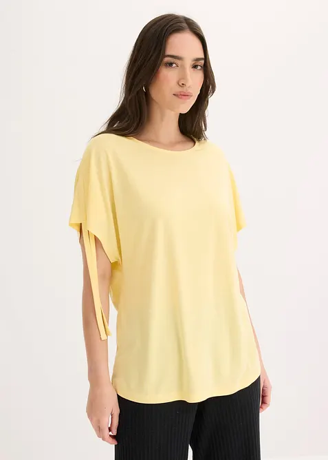 T-shirt doux en modal m&eacute;lang&eacute;, bonprix
