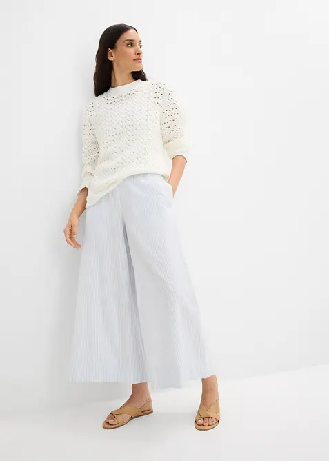 Jupe-culotte en seersucker, bonprix