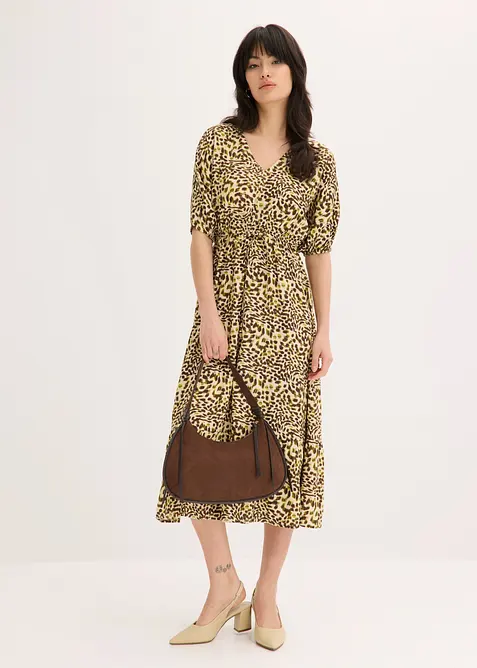 Robe midi en viscose fluide, bonprix