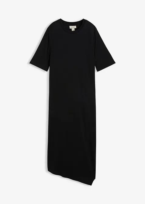 Robe &agrave; base asym&eacute;trique en jersey avec modal, bonprix