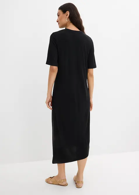 Robe &agrave; base asym&eacute;trique en jersey avec modal, bonprix