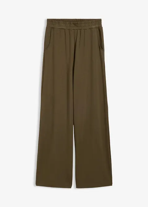 Pantalon en jersey &agrave; taille &eacute;lastiqu&eacute;e, bonprix