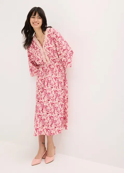 Robe en jersey avec dentelle, bonprix