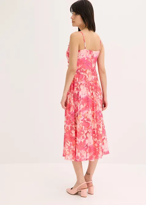 Robe &agrave; bretelles en mesh doux, bonprix