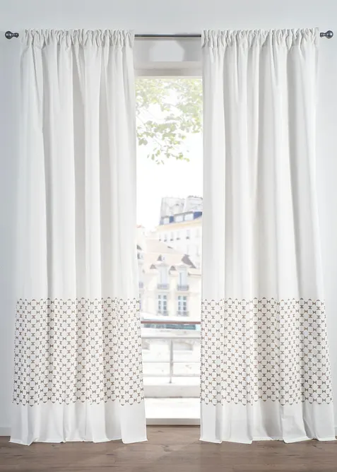 Rideau en coton (1&nbsp;pce), bonprix