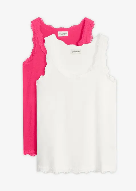 Tops &agrave; dentelle, bonprix