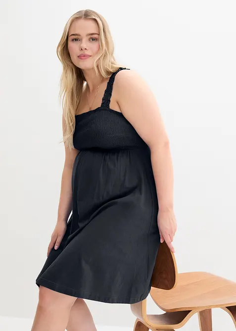 Lot de 2 robes de grossesse en coton, bonprix