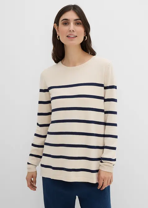 Pull de grossesse et d&rsquo;allaitement en maille l&eacute;g&egrave;re, bonprix