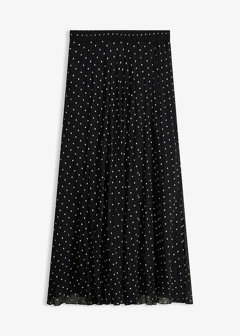 Jupe en mousseline effet froiss&eacute;, bonprix