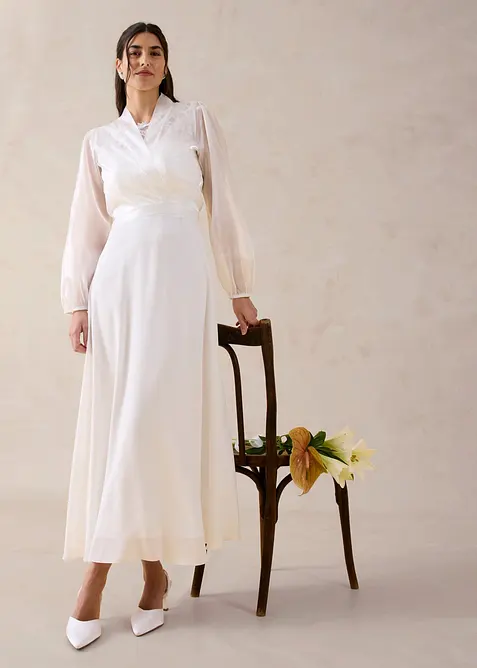 Bol&eacute;ro en tulle fin avec d&eacute;tail &agrave; nouer, bonprix