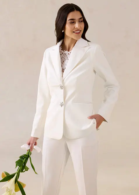 Blazer &agrave; boutons d&eacute;coratifs, bonprix