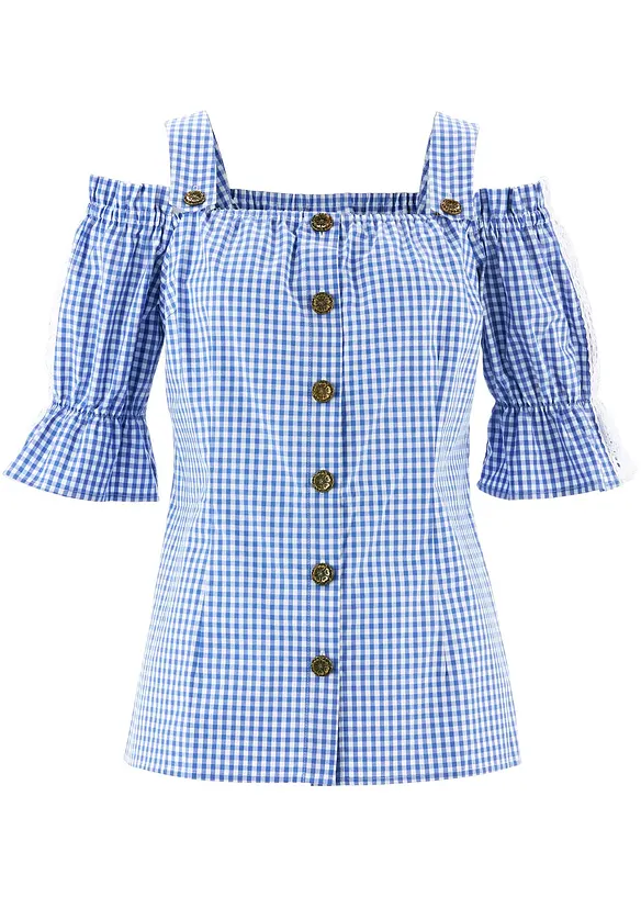 Blouse bavaroise à manches 1/2, bonprix