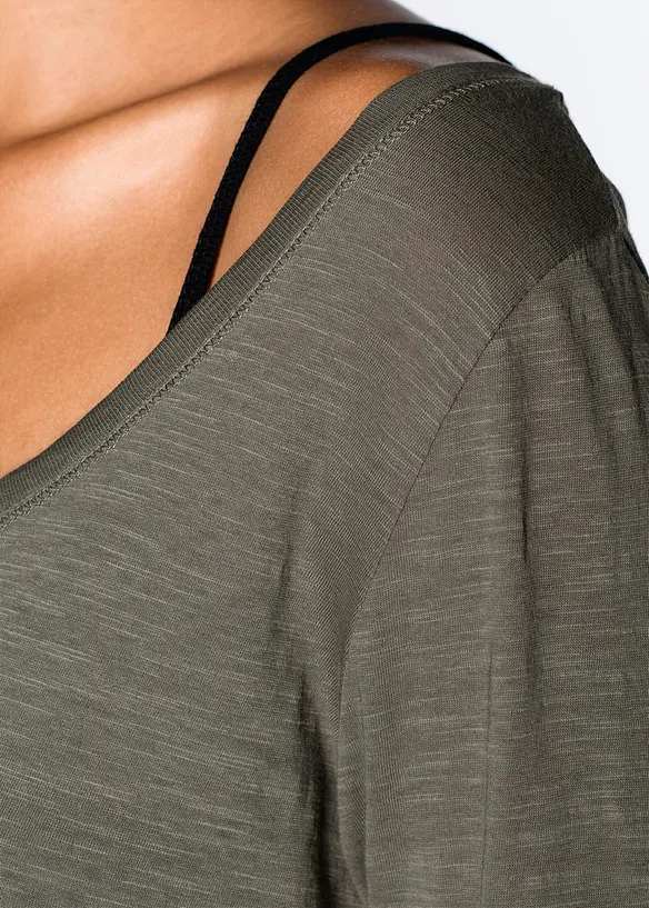 T-shirt manches longues 100% coton, bonprix