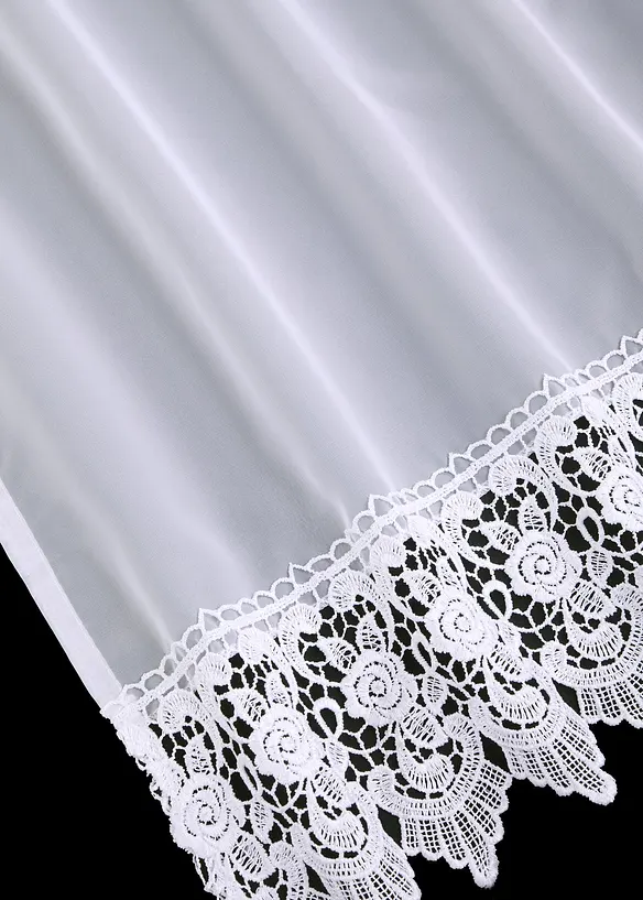 Voilage à bordure crochet avec polyester recyclé, bonprix