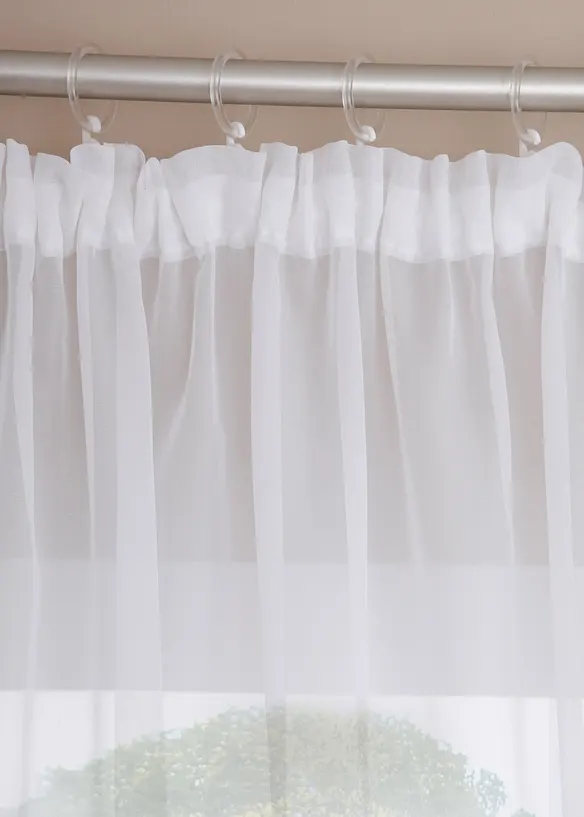 Voilage à bordure crochet avec polyester recyclé, bonprix