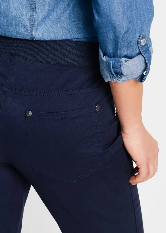 Pantalon à enfiler avec taille confortable, Straight, bonprix