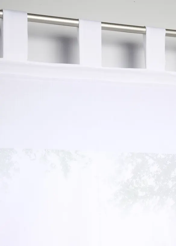 Store bateau semi-transparent avec bordure au crochet, bonprix