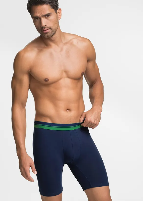 Lot de 2 boxers longs coton, bonprix