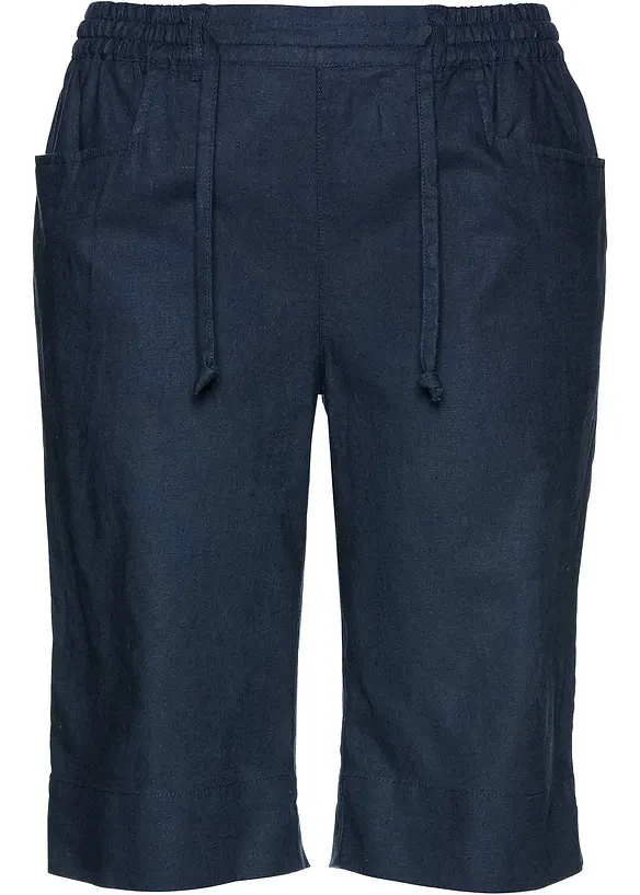 Bermuda en lin majoritaire, bonprix