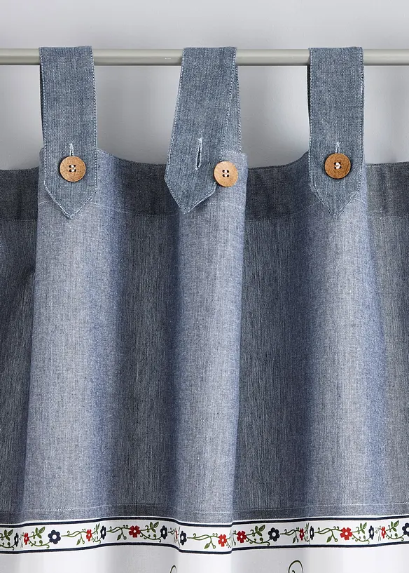 Panneau imprim&eacute; en coton avec embrasse (1 pce.), bonprix