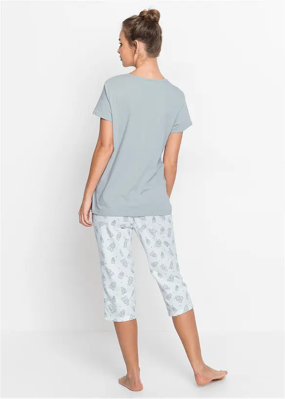 Pyjama avec corsaire et t-shirt, bonprix