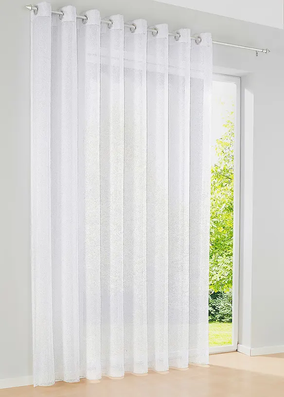 Store voilage sabl&eacute; contenant du polyester recycl&eacute;, bonprix