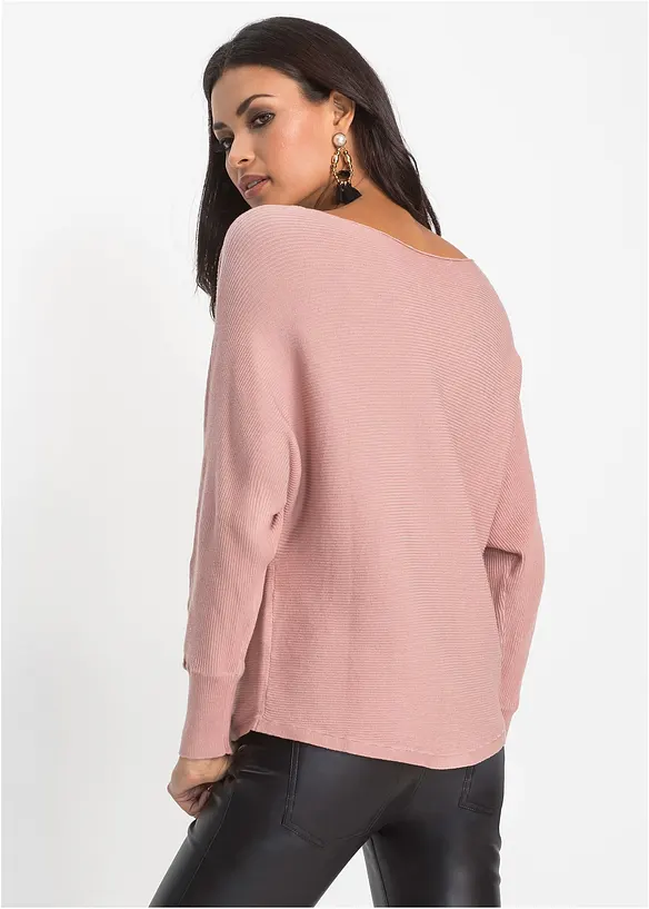 Pull oversize c&ocirc;tel&eacute;, bonprix