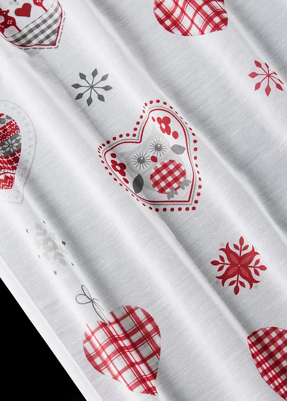 Voilage à imprimé cœur (1 pce), bonprix