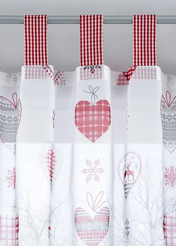 Voilage à imprimé cœur (1 pce), bonprix